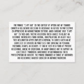 Ik kies voor T-shirt Visitekaartje (Achterkant)