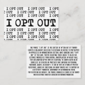 Ik kies voor T-shirt Visitekaartje (Voorkant / Achterkant)