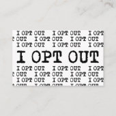 Ik kies voor T-shirt Visitekaartje (Voorkant)