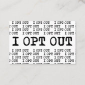 Ik kies voor T-shirt Visitekaartje (Voorkant)