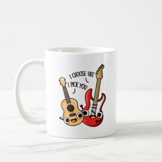 Ik kies voor Uke ik kies jullie grappige Guitar Uk Koffiemok (Links)