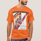 Ik kies voor vrede mijn land Kenia T-shirt (Voorkant)