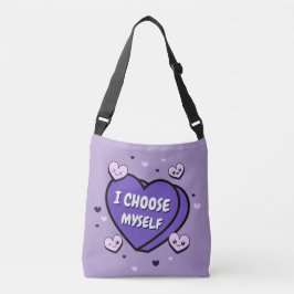 Ik kies voor zelfliefde crossbody tas