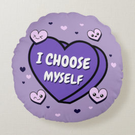 Ik kies voor zelfliefde rond kussen