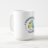 Ik Kies Vrede Later Boze Vogel Koffiemok (Voorkant links)