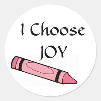 Ik kies VREUGDE Ronde Sticker