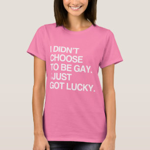 IK KIESTE NIET OM TE GAY DAT IK GEWOON LUCKY HAD T-SHIRT