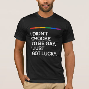 IK KIESTE NIET OM TE GAY DAT IK GEWOON LUCKY HAD T-SHIRT