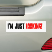 IK KIJK ALLEEN BUMPERSTICKER (Op auto)