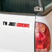 IK KIJK ALLEEN BUMPERSTICKER (Op Truck)