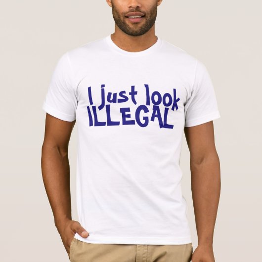 IK KIJK ALLEEN ILLEGALE T-SHIRT (Voorkant)