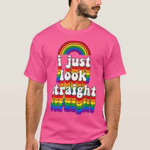 Ik kijk alleen maar naar de stevige regenboog Funn T-shirt