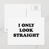 IK KIJK ALLEEN RECHTSTREEKS BRIEFKAART (Voorkant / Achterkant)