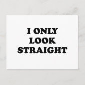 IK KIJK ALLEEN RECHTSTREEKS BRIEFKAART (Voorkant)