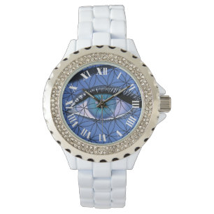 Ik kijk allemaal naar blauw oog horloge