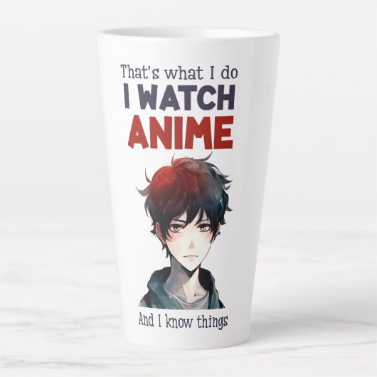 ik kijk Anime Latte Mok (Voorkant)