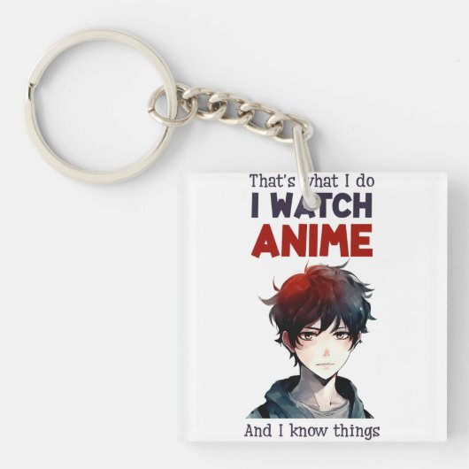 ik kijk Anime Sleutelhanger (voorkant)