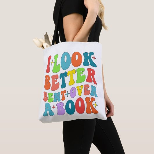 Ik kijk beter gebogen over een boeklezer minnaar G Tote Bag (Dichtbij)