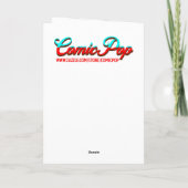 Ik kijk even in | Grappige gemorste koffie Kaart (Achterkant)