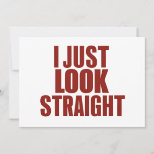 Ik kijk gewoon hetero LGBT Gay Lesbian Pride Maand Kaart