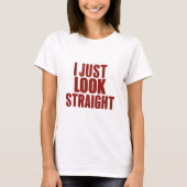 Ik kijk gewoon hetero LGBT Gay Lesbian Pride Maand T-shirt (Voorkant)
