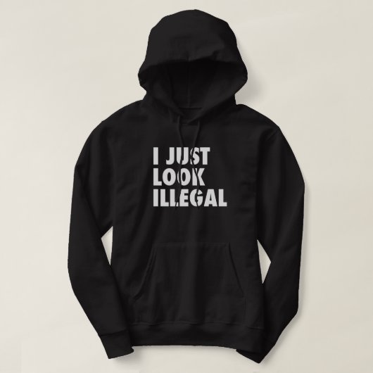 Ik kijk gewoon illegaal hoodie (Design voorkant)