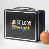 Ik kijk gewoon recht LGBT Rainbow Pride Maand (In situ)