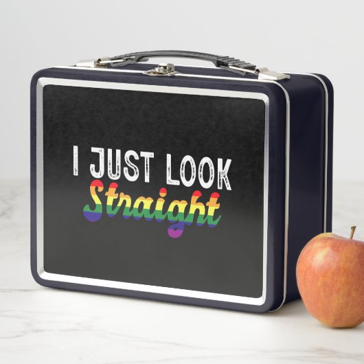 Ik kijk gewoon recht LGBT Rainbow Pride Maand (In situ)