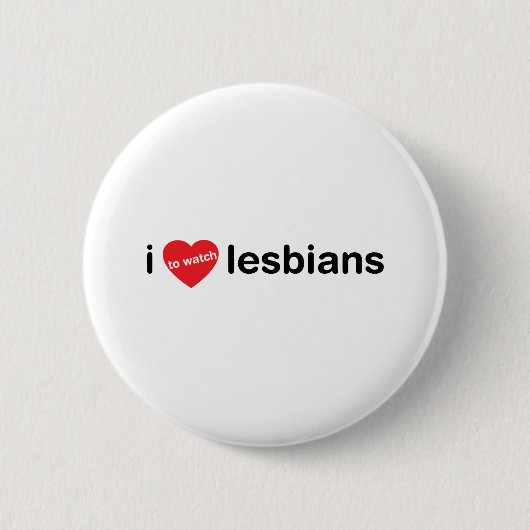 Ik kijk graag lesbiennes ronde button 5,7 cm (Voorkant)