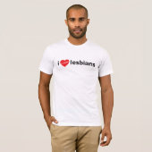 Ik kijk graag lesbiennes t-shirt (Voorkant volledig)