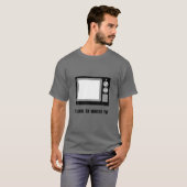 Ik kijk graag tv grappig t-shirt (Voorkant volledig)