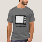 Ik kijk graag tv grappig t-shirt (Voorkant)