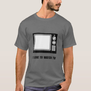 Ik kijk graag tv grappig t-shirt