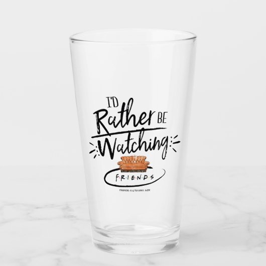 Ik kijk liever FRIENDS™ Glas (Voorkant)