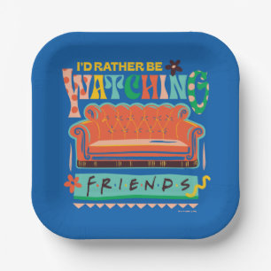 Ik kijk liever naar FRIENDS™ Levendig Grafisch ont Papieren Bordje