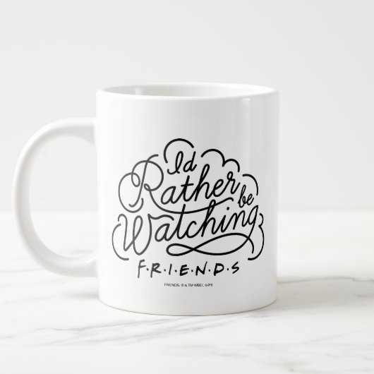 Ik kijk liever naar FRIENDS™ Script 2 Grote Koffiekop (Links)