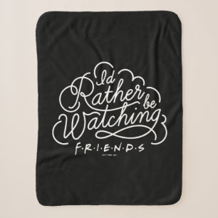 Ik kijk liever naar het FRIENDS™-schrift Sherpa Deken