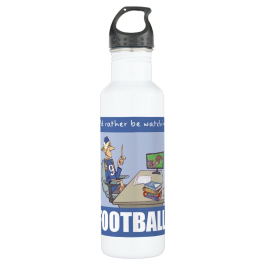 Ik kijk liever naar Quote met een grappige tiener Waterfles (Voorkant)