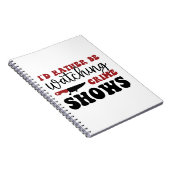 Ik kijk liever naar shows notitieboek (Rechterzijde)