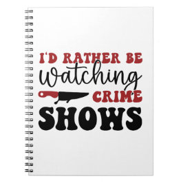 Ik kijk liever naar shows notitieboek