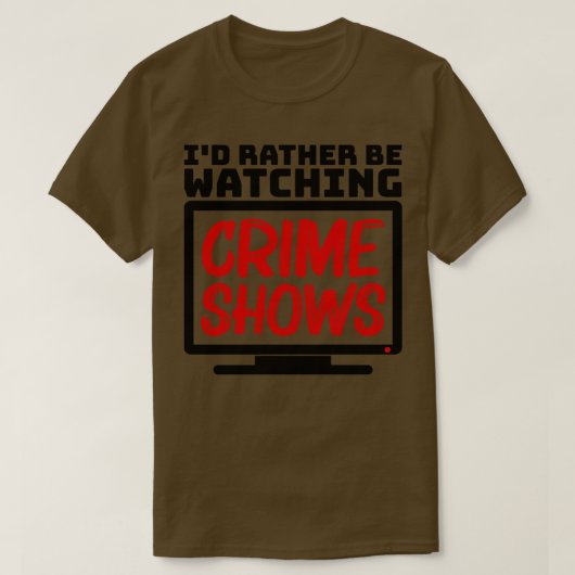 Ik kijk liever naar shows t-shirt (Design voorkant)