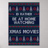 Ik kijk liever thuis naar kerstfilms poster (Voorkant)