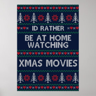Ik kijk liever thuis naar kerstfilms poster