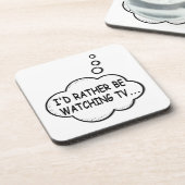 Ik kijk liever tv bier onderzetter (Linkerzijde)