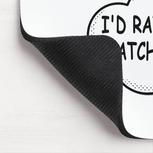 Ik kijk liever tv muismat (Hoek)