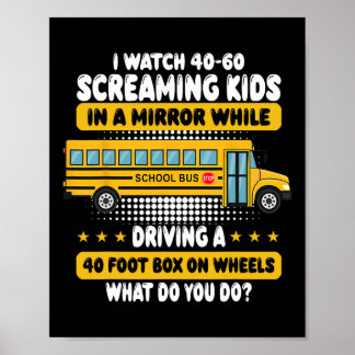 Ik kijk naar 40 - 60 schreeuwende Kinderen in de s Poster