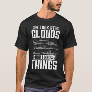 Ik kijk naar de wolken en de liefhebbers die me ve t-shirt