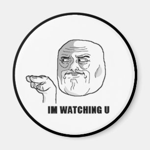 Ik kijk naar het Comic Face. Magneet