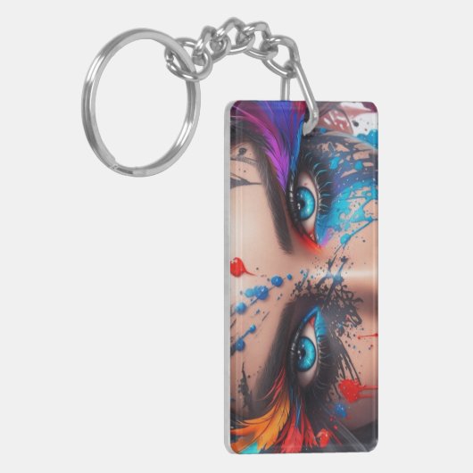 Ik kijk naar je! Acryl Sleutelhanger (Voorkant Links)