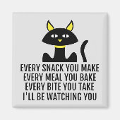 Ik kijk naar je Cute Cat Pun. Magneet (Voorkant)